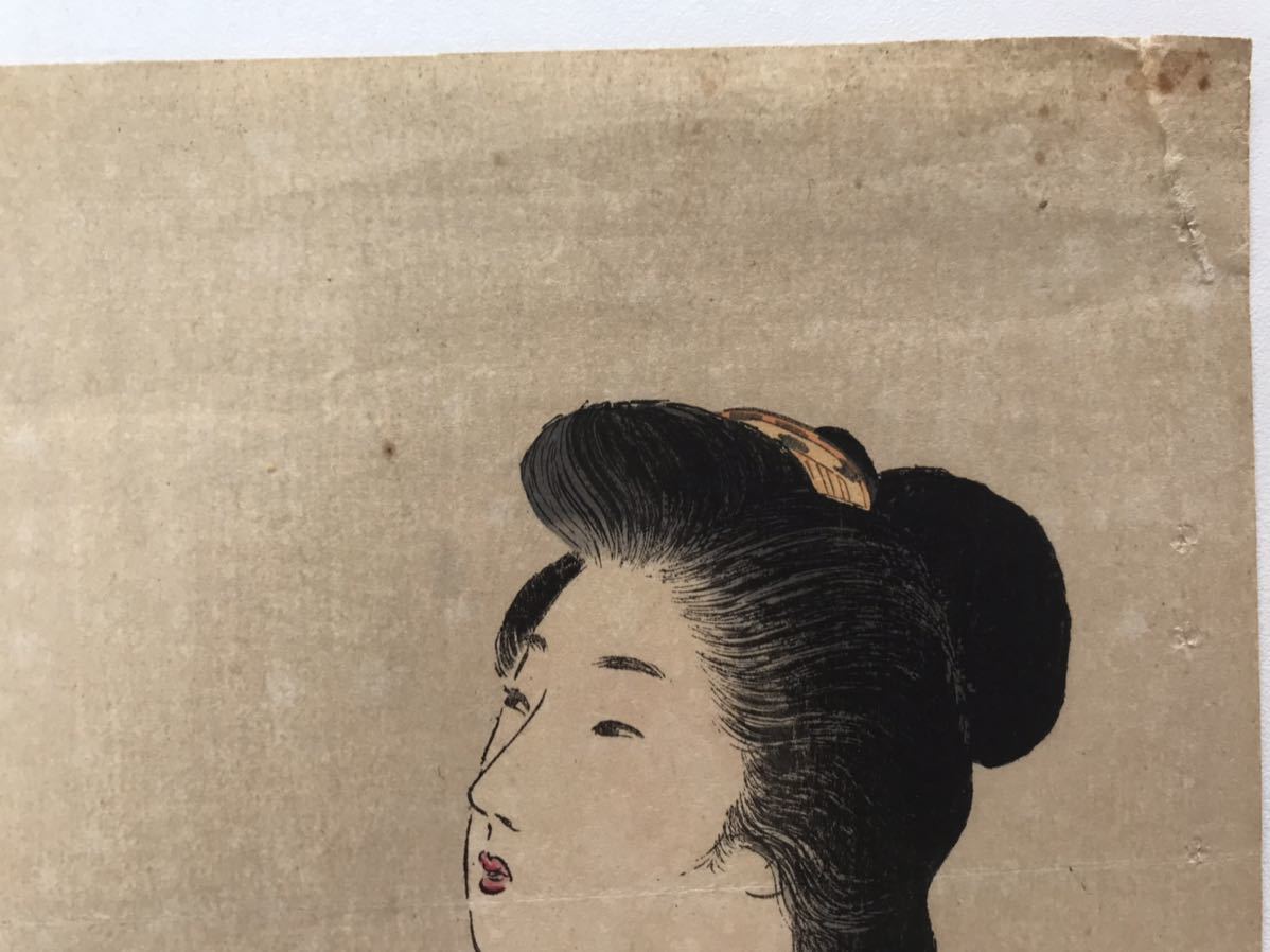 Yahoo!オークション - B12 武内 桂舟 木版口絵「番傘」1910年 Yahoo!オークション - B12 武内 桂舟 木版口絵「番傘」1910年