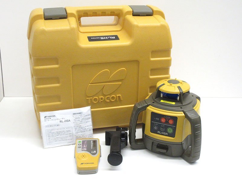 [ used ]TOPCON(top navy blue ) low te-ting Laser RL-H5A. light vessel LS-80L [/D20179900019804D/]a