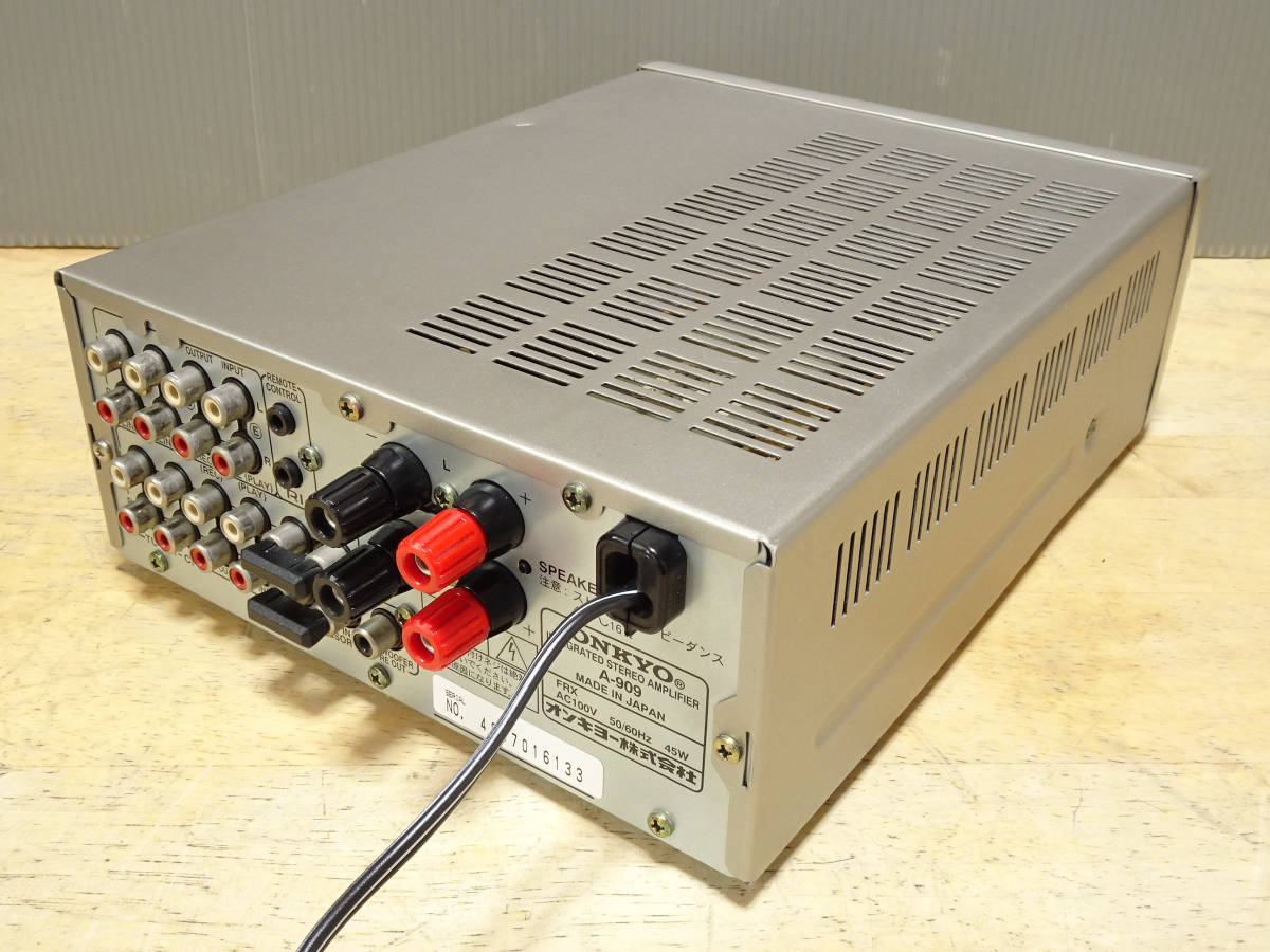 Yahoo!オークション - ONKYO A-909 高音質プリメインアンプ Yahoo!オークション - ONKYO A-909 高音質プリメインアンプ
