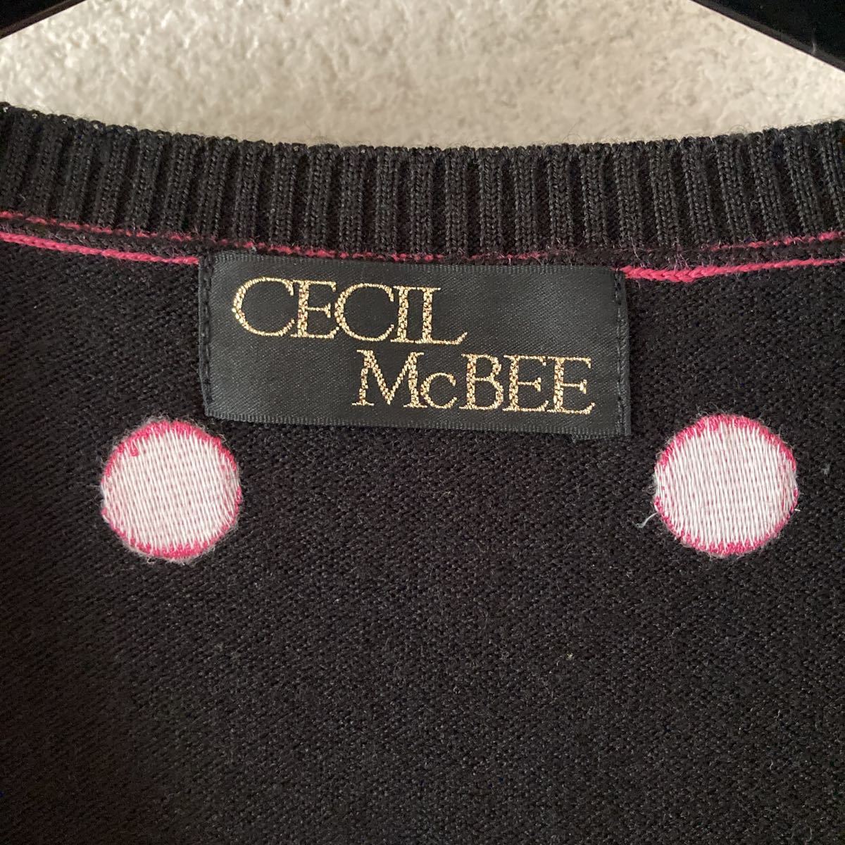  Cecil McBee /CECILMCBEE/ short sleeves summer sweater /M size / lady's / tops / beautiful goods 