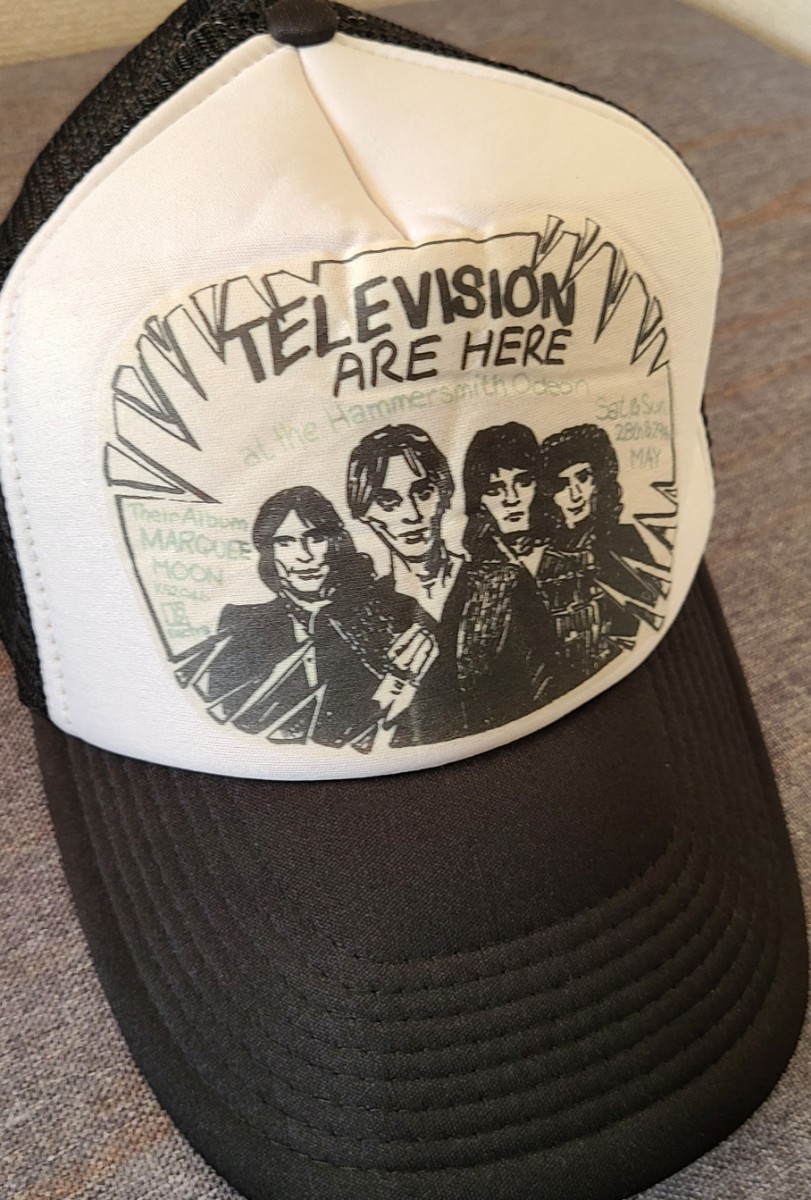 SHIPS シップスTLEVISION CAP collarホワイト/ブラックバンドテレヴィジョンプリントキャップ_画像8