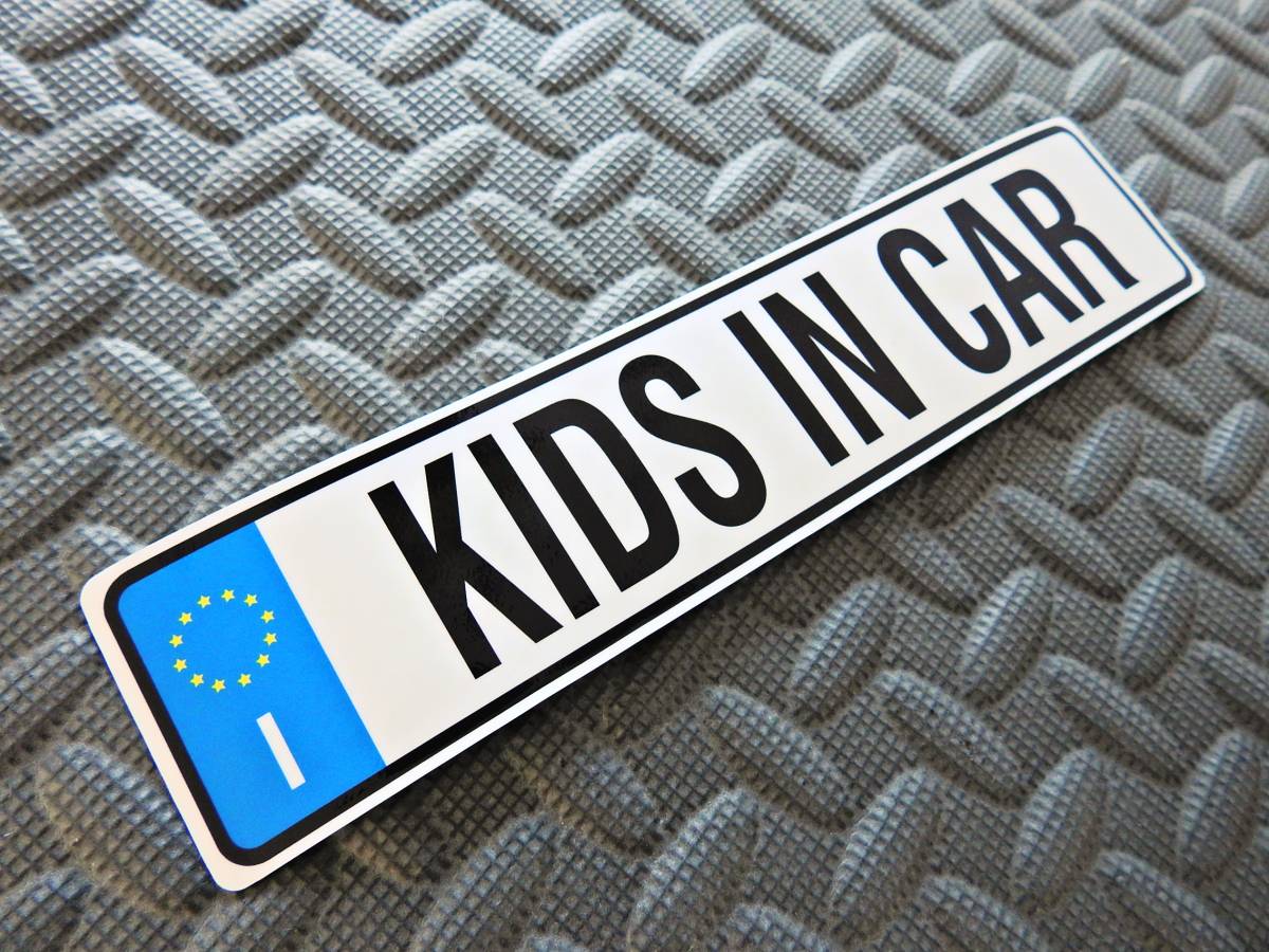  бесплатная доставка [ евро plate стикер ] Италия KIDS IN CAR желающий номер & знак заказ возможность! Fiat Alpha Romeo Ferrari 