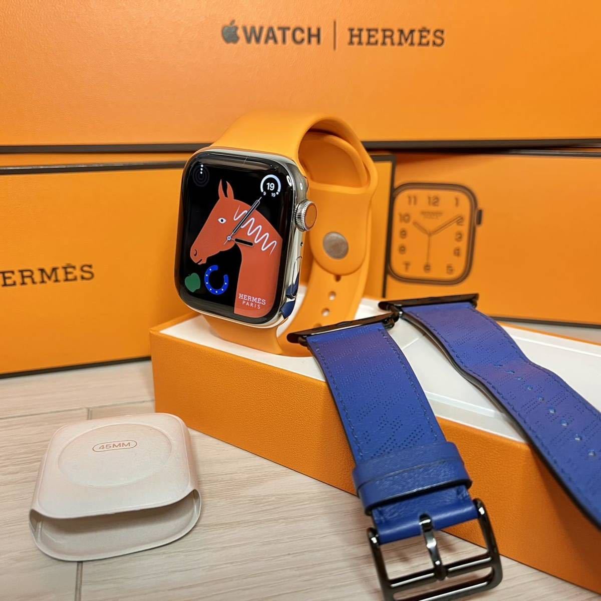 ほぼ未使用 Apple Watch series8 HERMES 45mm アップルウォッチ