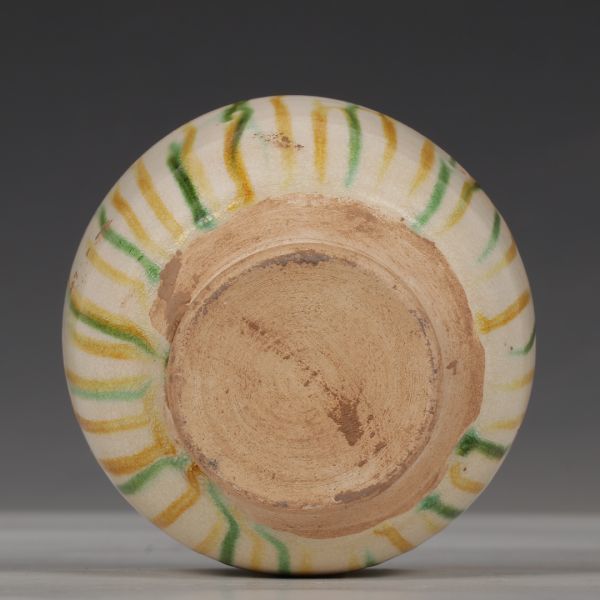 唐 鞏県窯 陶磁器 三彩碗 染付 置物 擺件 古賞物 中国古美術 旧蔵出