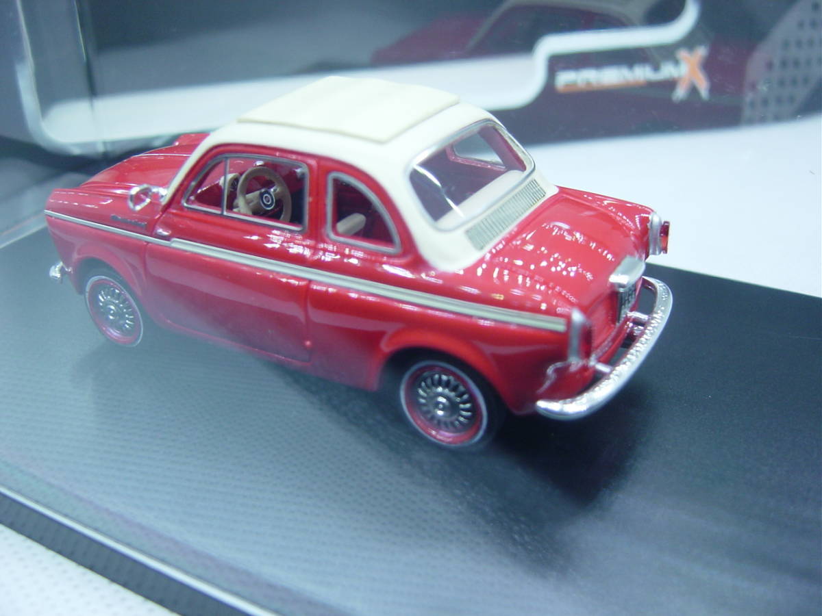 送料350円～ PREMIUM X 1/43 NSU-FIAT Weinsberg 500 1960 Red フィアット_画像5