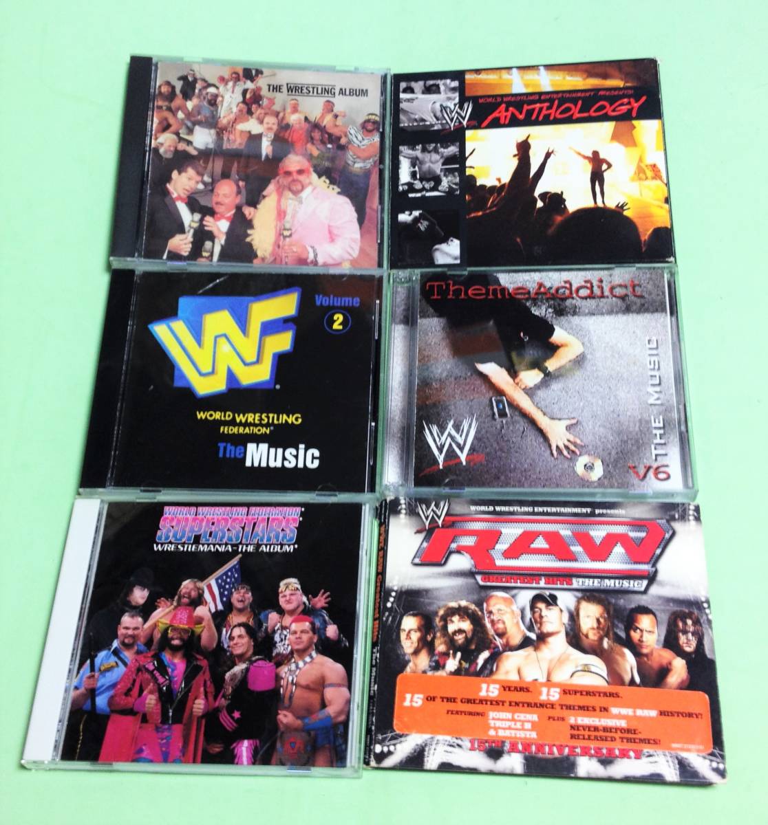 プロレス WWE(WWF)テーマ曲CDセット Wrestling Album,Music 2