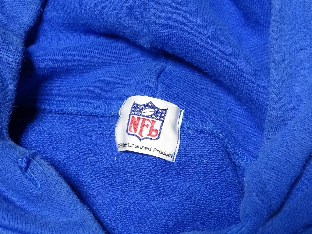 希少 90年代 ビンテージ NFL アメフト LOS ANGELES RAMS BOB'S TAILOR パーカー フリーサイズ レトロ 当時物_画像6