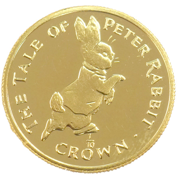 A/美品】 ピーターラビット 金貨 コイン 純金 1/10オンス 1/10oz 1995