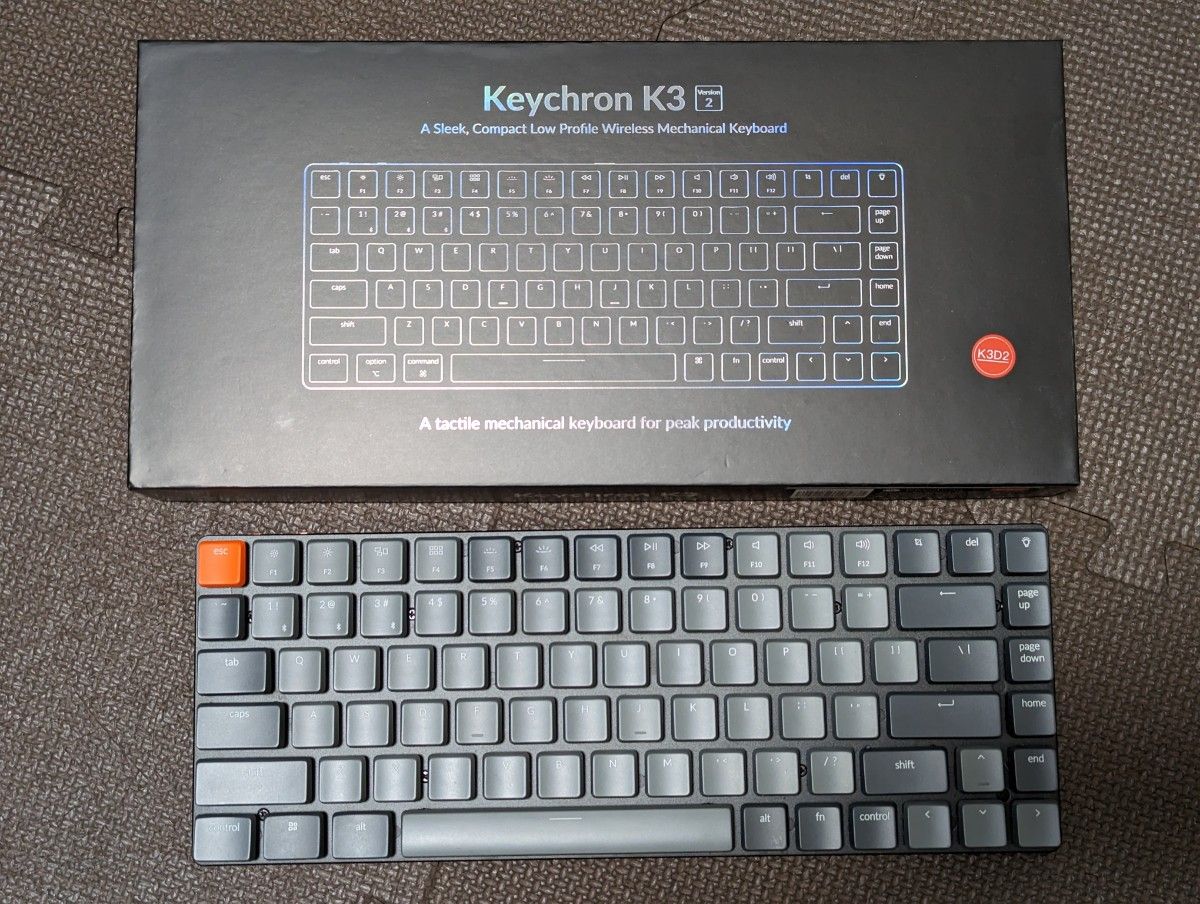 Keychron K3 白軸変更済み バックライトホワイト-