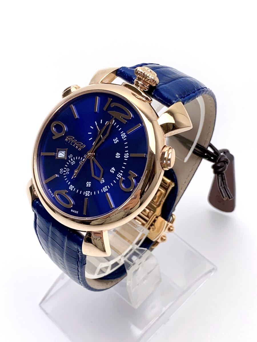 S189 ほぼ新品 GAGA MILANO ガガミラノ クロノグラフ 5098 クォーツ