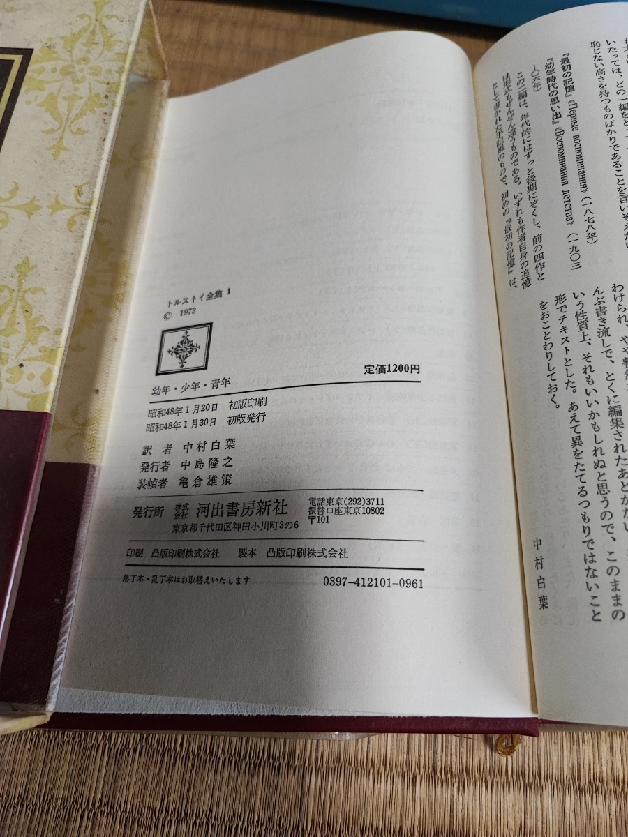 トルストイ全集 全19巻 愛蔵決定版 河出書房新社 初版本 トルストイ全集 全19巻 愛蔵決定版 河出書房新社 初版本