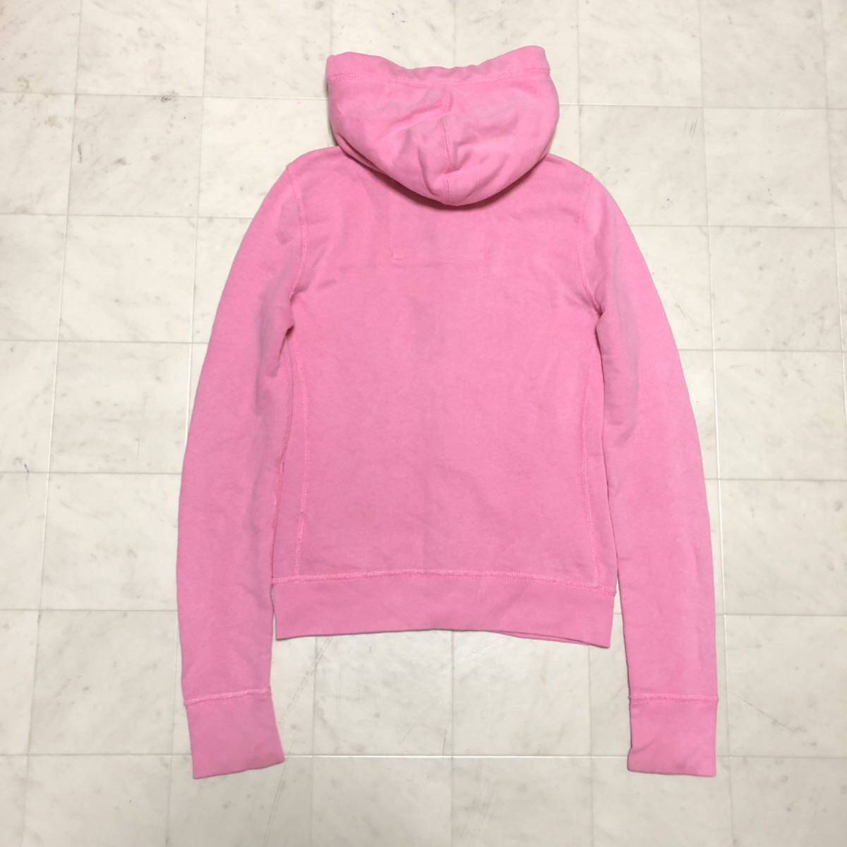 【送料520円】Abercrombie&Fitch アバクロ スウェットジップアップパーカー 女性用 レディース Sサイズ 古着 AB235_画像3