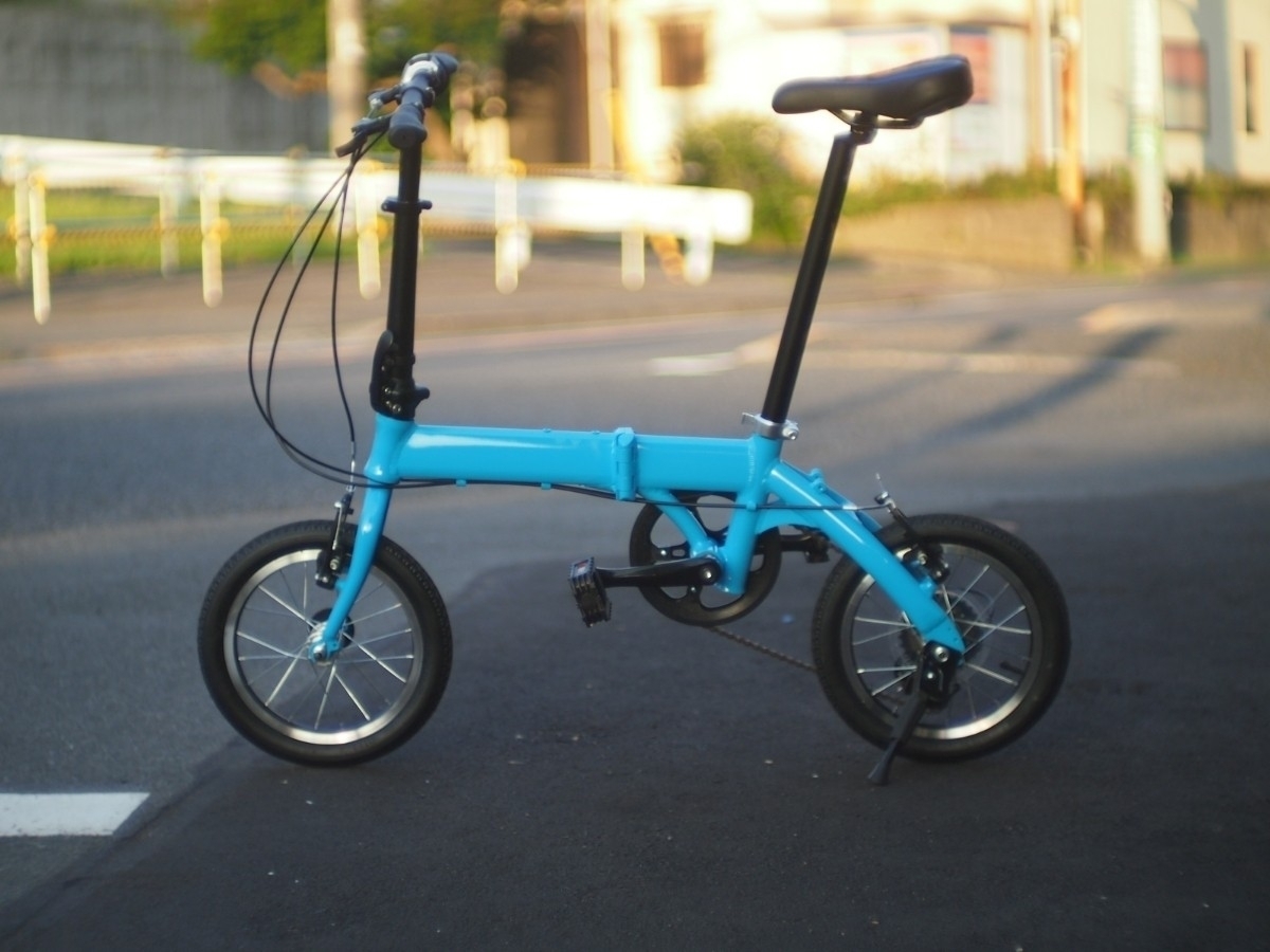 ☆未使用 折りたたみ自転車 14インチ アルミフレーム 7段変速