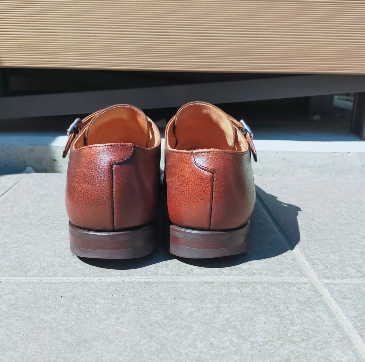 CROCKETT&JONES グレインレザー ダブルモンクストラップ Lowndes
