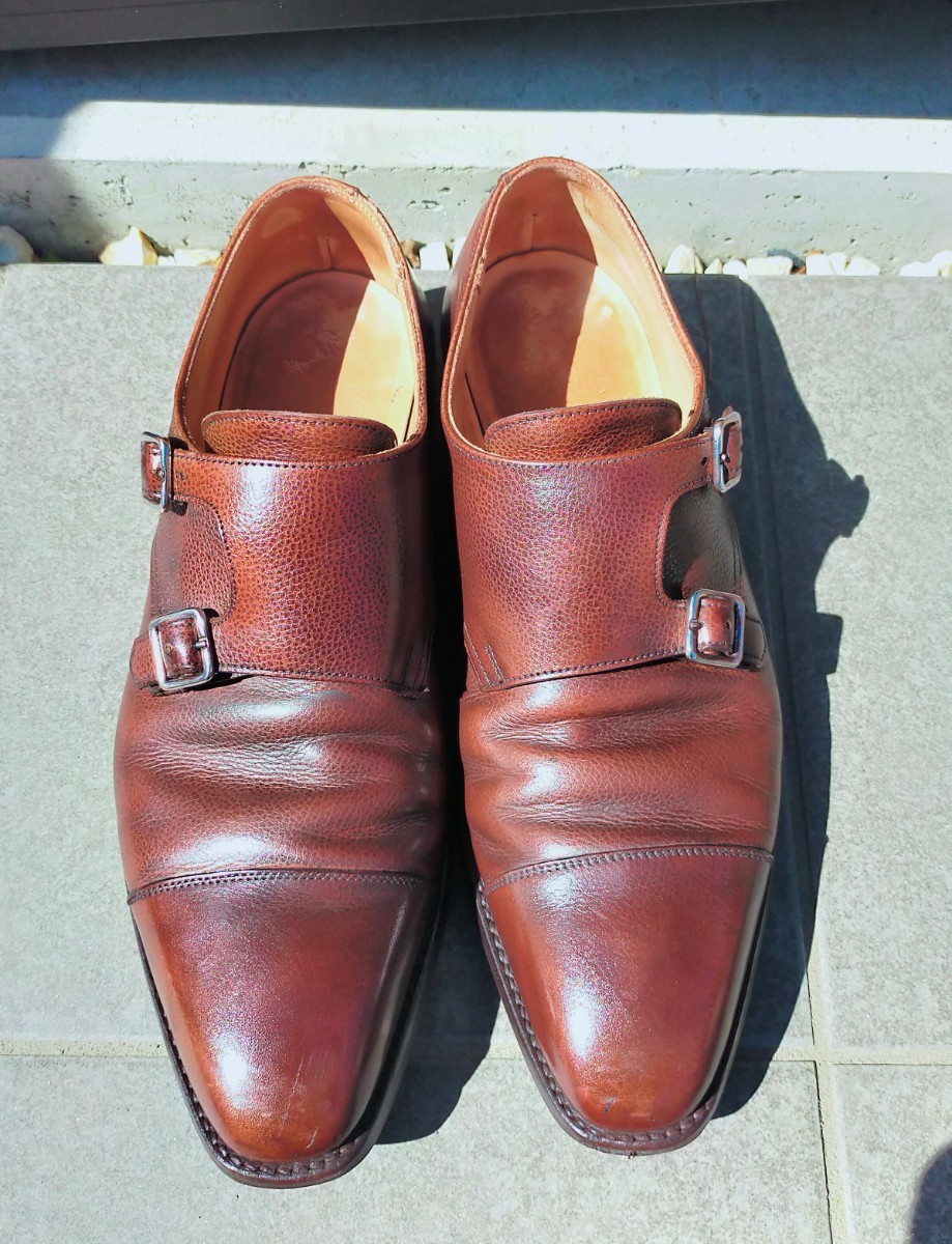 CROCKETT&JONES グレインレザー ダブルモンクストラップ Lowndes