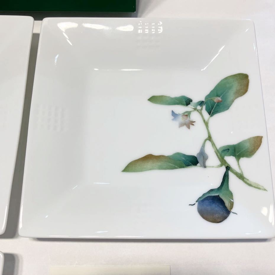 ノリタケ 京香 旬彩 スクエアプレート 15cm Noritake 未使用品_画像4