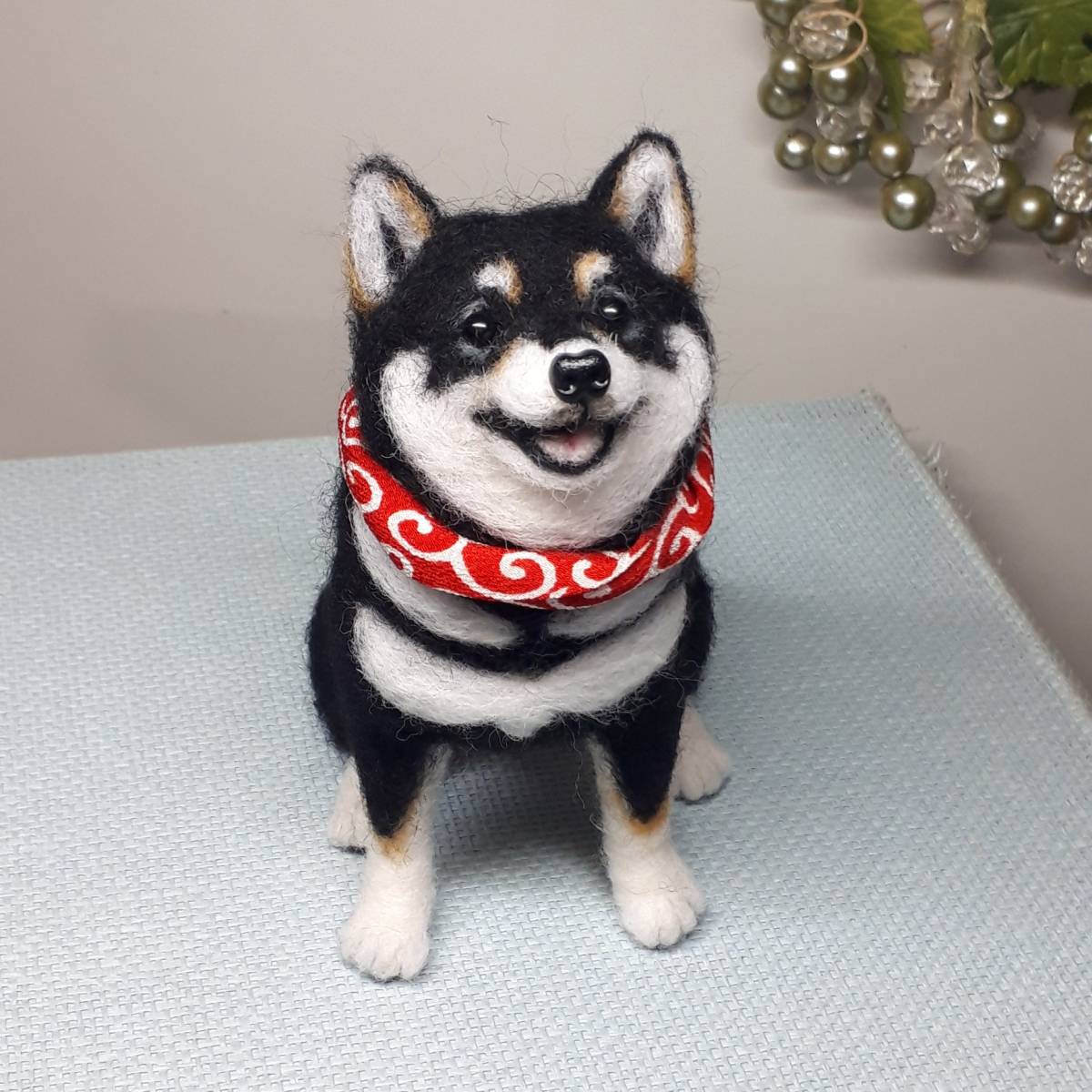 羊毛フェルト 柴犬 Yahoo!オークション - 羊毛フェルト 犬 柴犬 黒柴