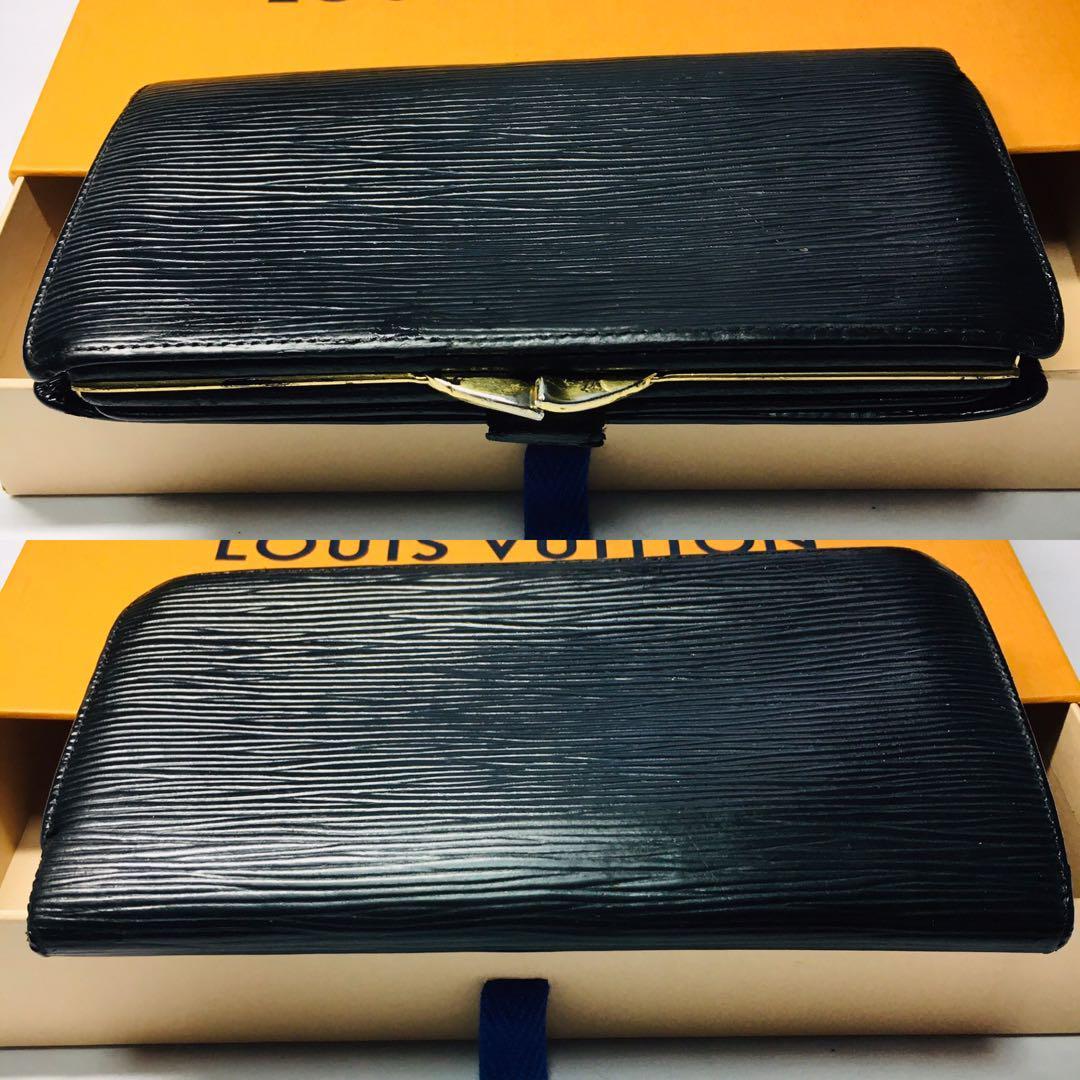 極 ルイヴィトン エピ がま口 折り財布 長財布 ウォレット ホック