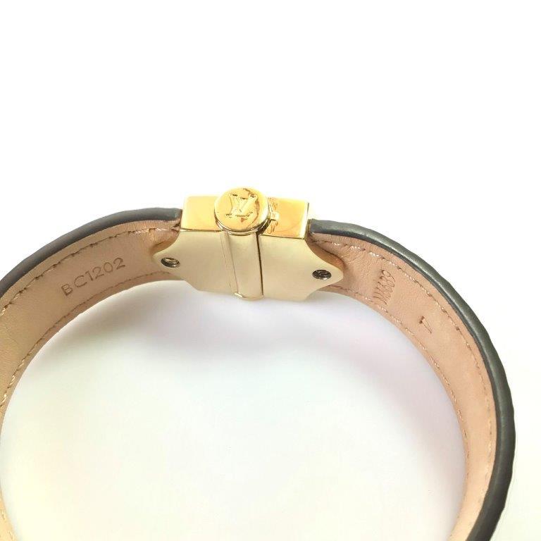  super-beauty goods rare Louis Vuitton Louis Vuitton LV brass re* Spirit M6689 monogram bracele 