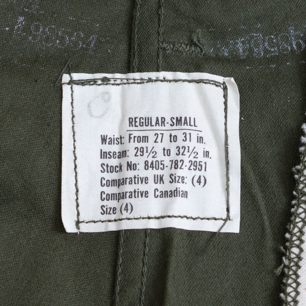 初期型 米軍実物 US ARMY M-65 TROUSERS Vintage 1967年製 カーゴ