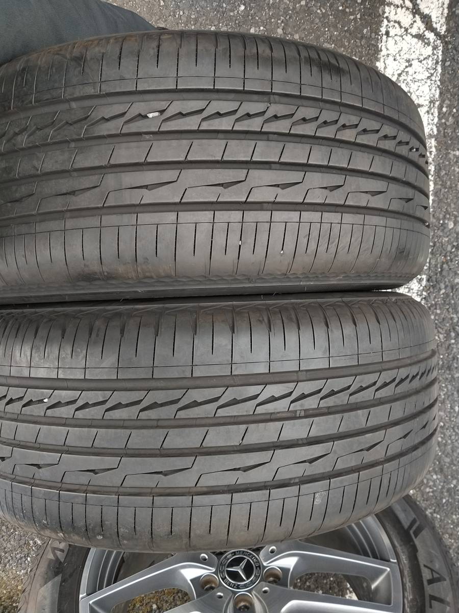 235/55R19 255/50R19 バリ山バリ溝ブリヂストンBRIDGESTONE lx100　ベンツGLCアルミホイール4本セット9J 8J きれいめ薄めガリ傷_画像6