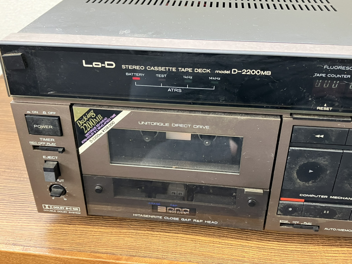 ☆Lo-D/HITACHI ローディ/日立 3ヘッドシングルカセットデッキ D