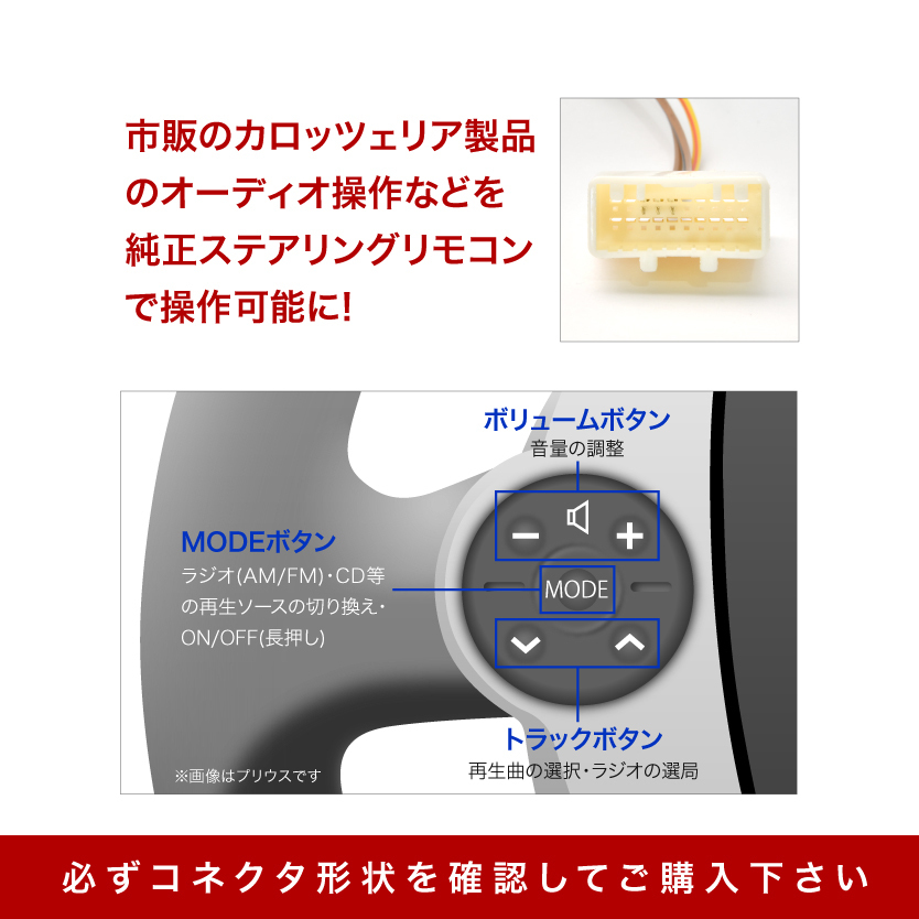 トヨタ ダイハツ カロッツェリア ステアリングリモコンケーブル ハーネス 20ピン 20PIN サイバーナビ 楽ナビ ah19_画像3