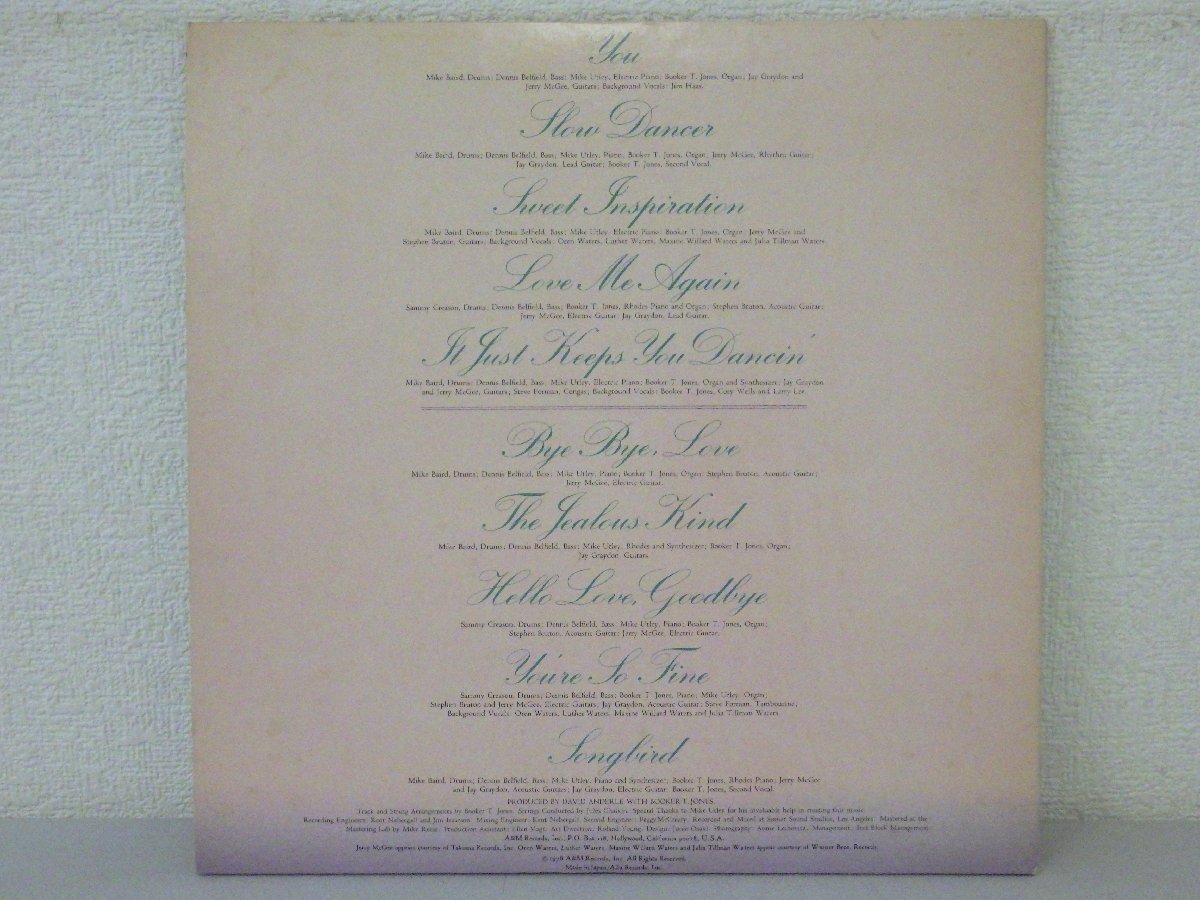 LP レコード RITA COOLIDGE リタ クーリッジ LOVE ME AGAIN 【E-】 H1605D_画像2