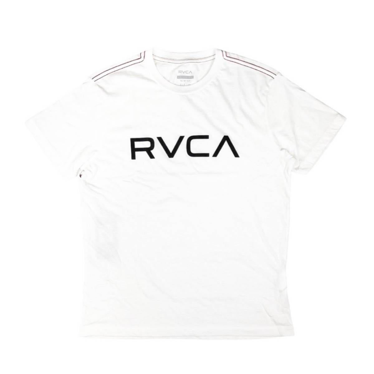 ルーカ RVCA 半袖Tシャツ M420VRBI メンズ レディース ロゴ トップス クルーネック 丸首 白 Sサイズ カジュアル BIG RVCA SS TEE 新品