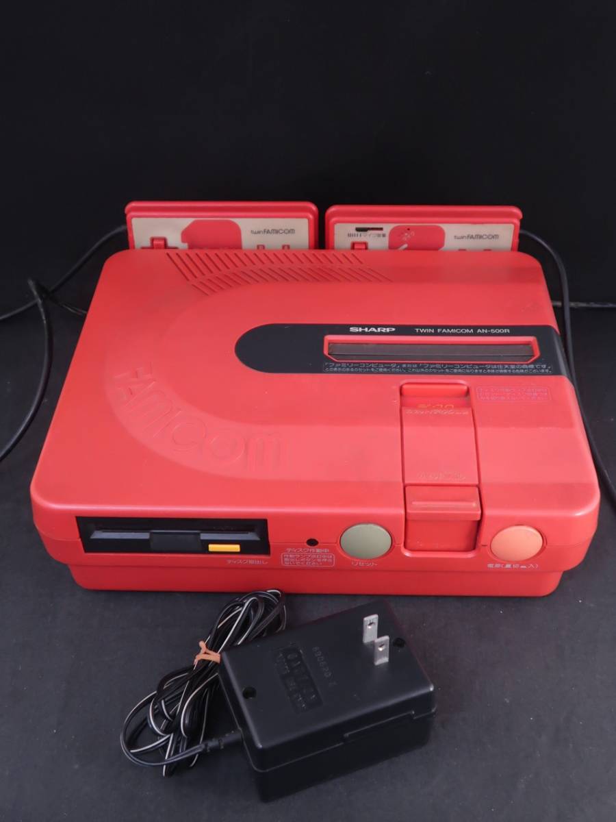 1円～　SHARP　TWIN FAMICOM AN-500R　ツインファミコン_画像1