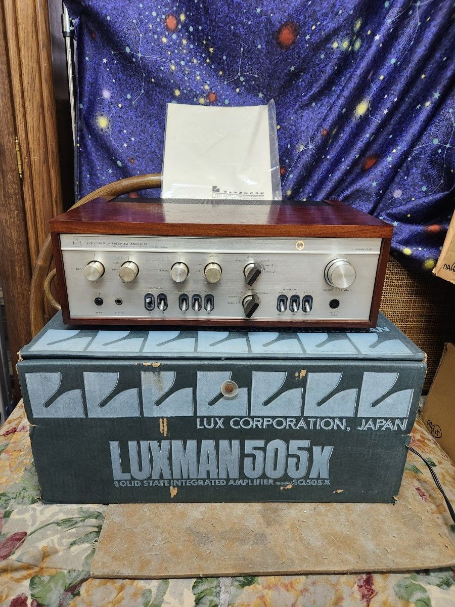 奇跡超美品！フルレストア元箱.取説付！LUXMANプリメインアンプSQ-505X-