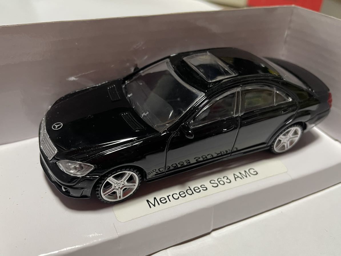 1/43 メルセデスベンツ S63 AMG Sクラス W221 ディーラー ミニカー 黒 ブラック セダン VIP ラグジュアリー