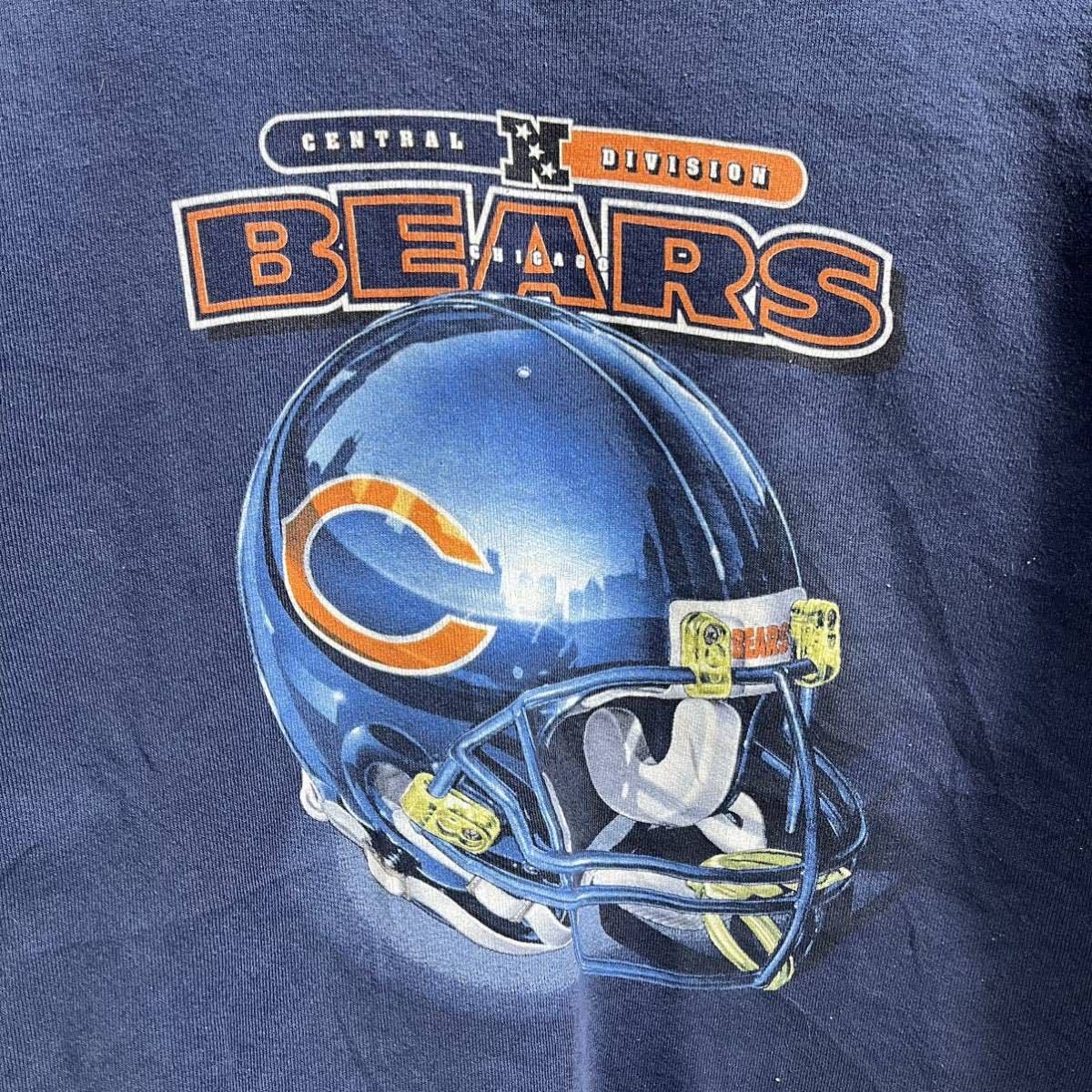 ■ 子供用 90s 90年代 USA製 ビンテージ PRO PLAYER NFL Chicago Bears スウェット ネイビー サイズ18/20 アメフト ベアーズ アメカジ ■_画像2