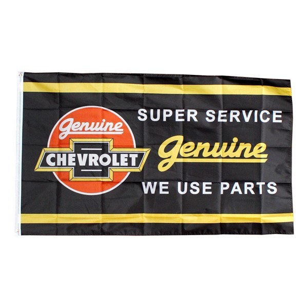 フラッグ 「Chevrolet Super Service」 （シボレースーパーサービス ） 旗 タペストリー バナー ガレージ_画像1