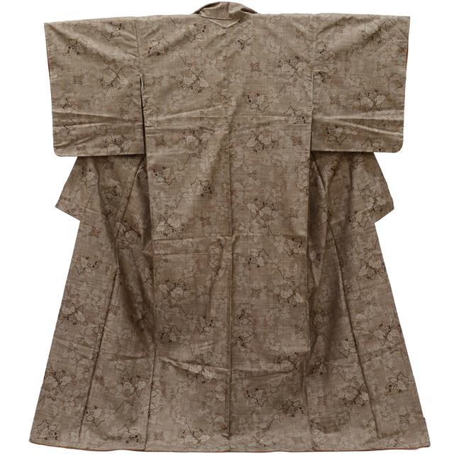 大島紬 正絹 リサイクル着物 仕立て上がり 未使用品 片ス式 9マルキ 美品 つむぎ lla3050b 着物ひととき