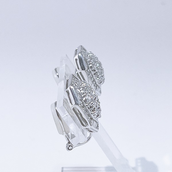 Pt / K14 ★プラチナ★ダイヤ イヤリング ダイヤモンド1.000ct / 1.000ct◇おしゃれ【中古】10024212