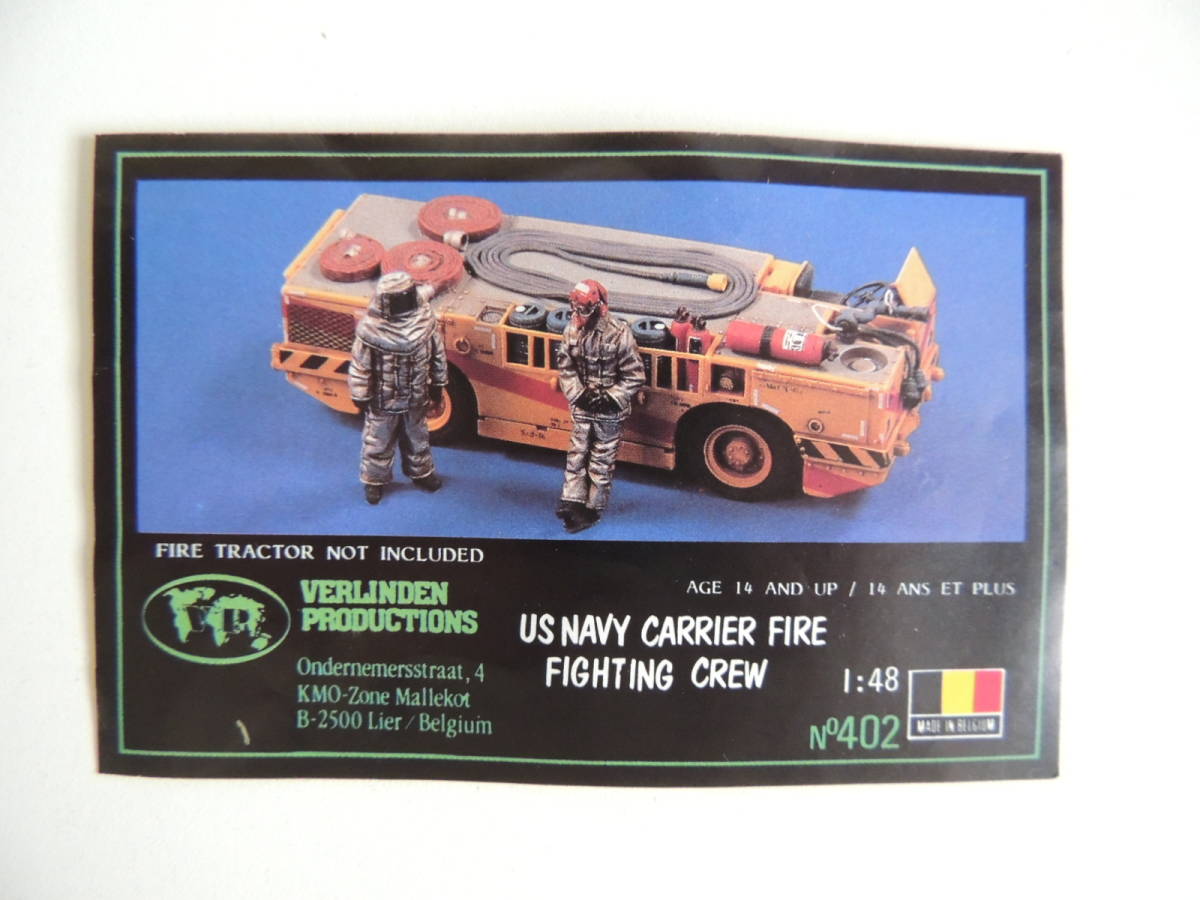 VERLINDEN PRODUCTIONS 1/35 US NAVY CARRIER FIRE FIGHTING CREW No.402 ミリタリーフィギュア 消防隊 バーリンデンプロダクション _画像2