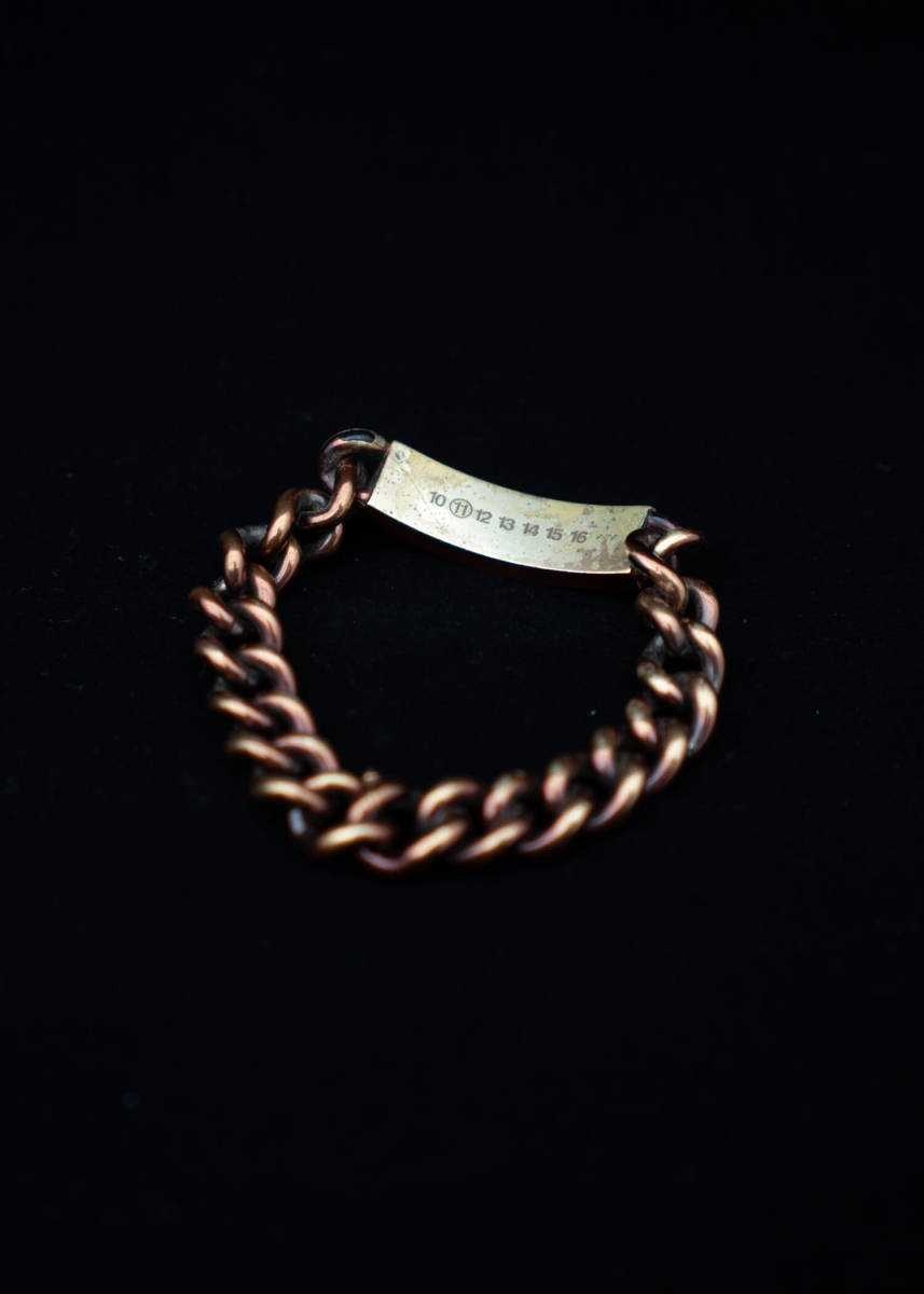 Maison Martin Margiela メゾンマルタンマルジェラ ID bracelet brown