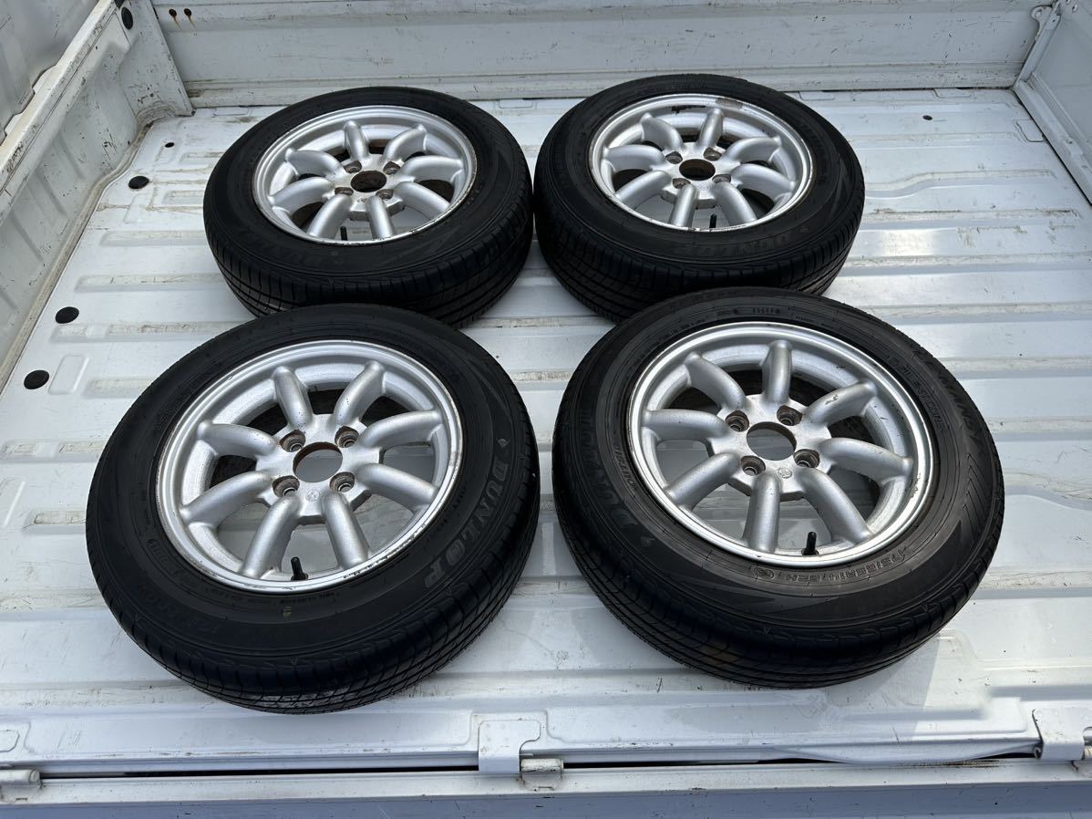 ワタナベ 14インチ 6J オフセット不明 PCD100 4H 4本 175/65R14 19年