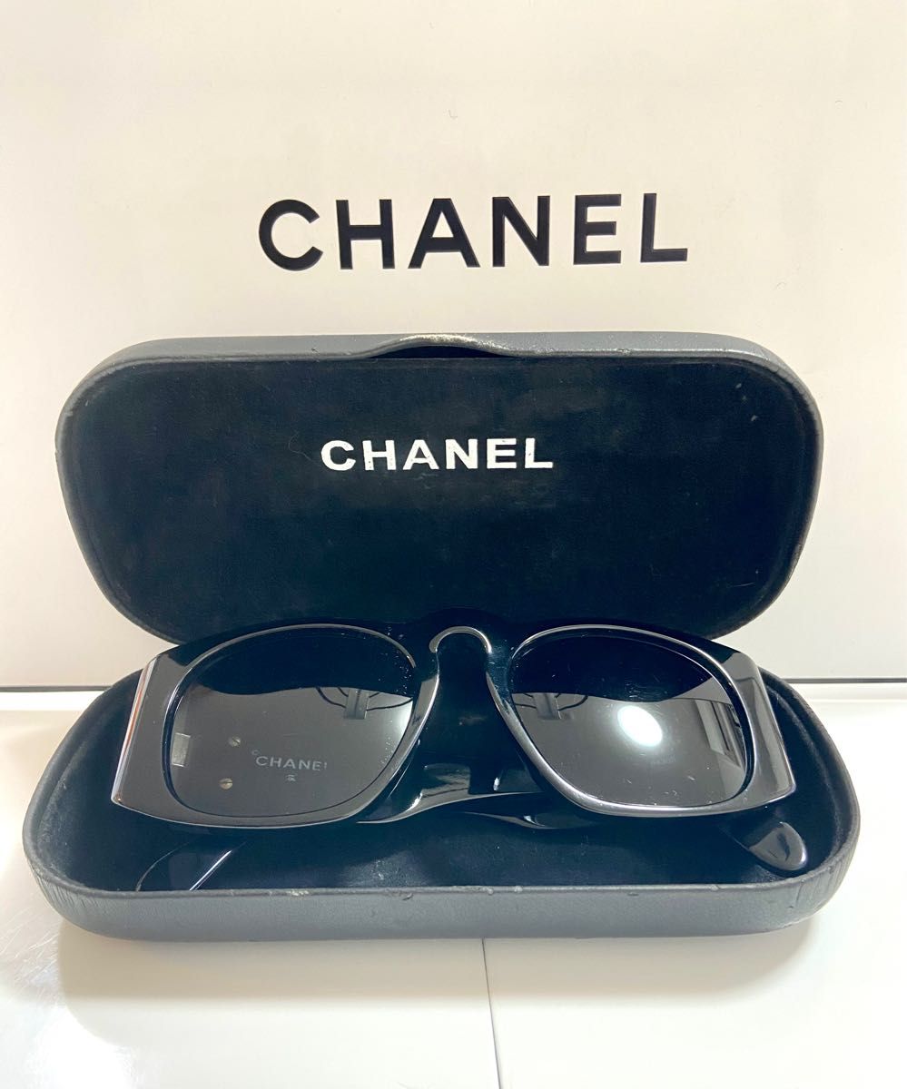 CHANEL シャネル サングラス ブラック ココマーク マトラッセ 【美品