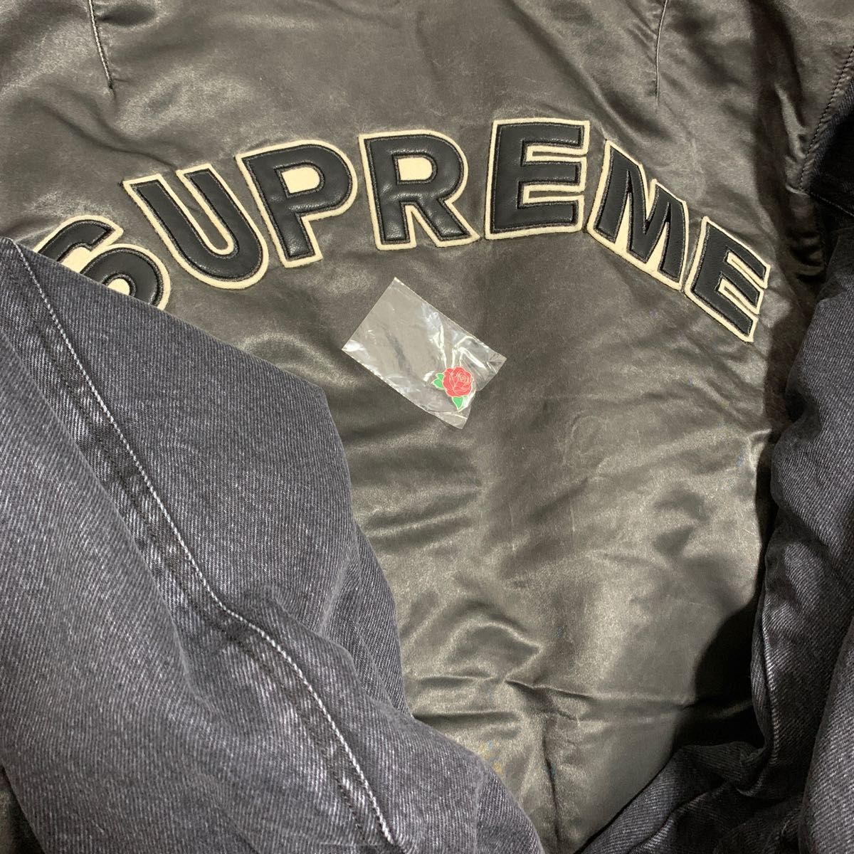 Supreme Denim Sleeve Ma-1 "Black"シュプリーム デニム スリーブ MA-1