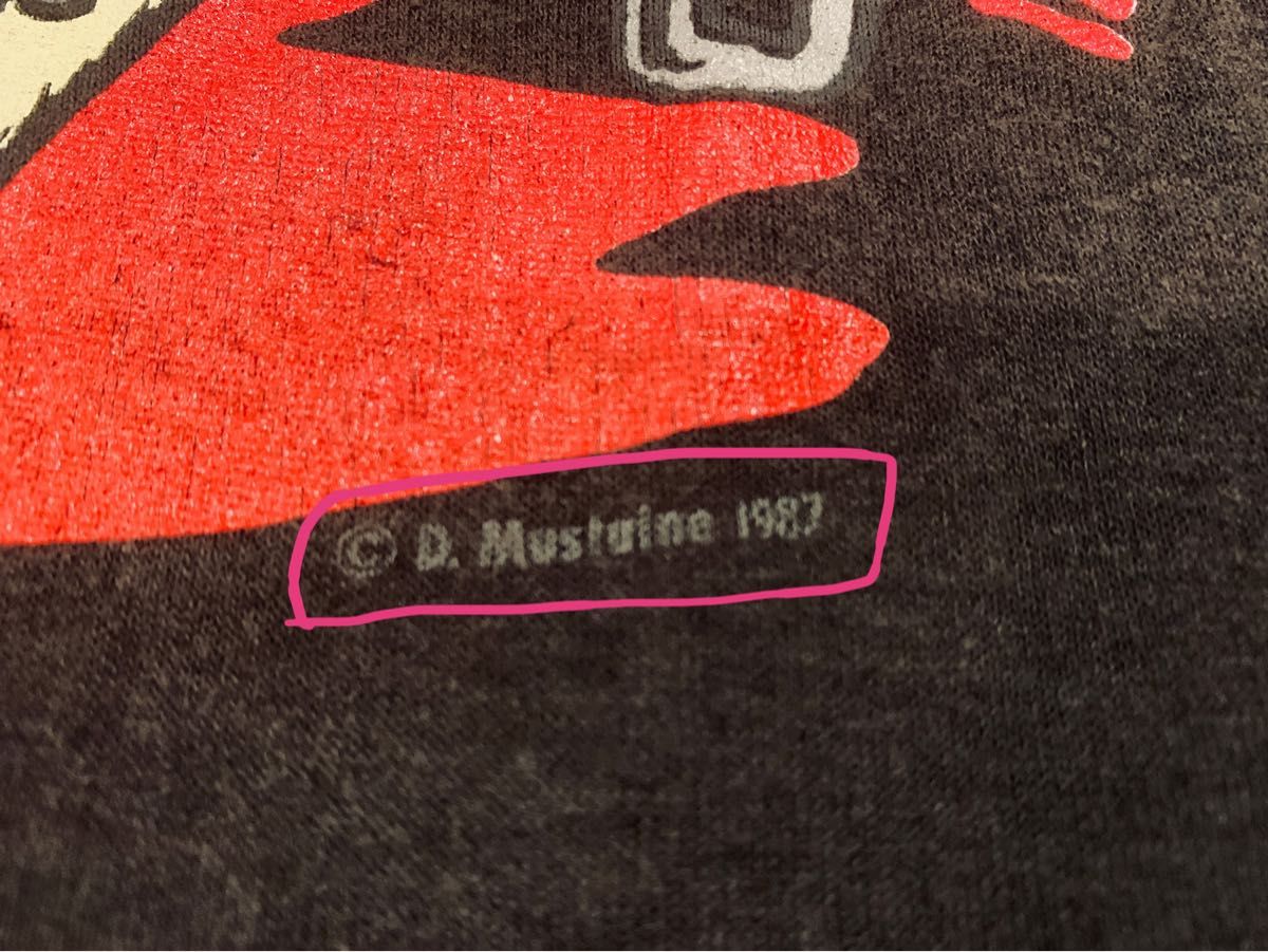 デビュー初期【"超"激レア！】MEGADETH メガデス WAKE UP DEAD TOUR 1987 Tシャツ 半袖Tシャツ