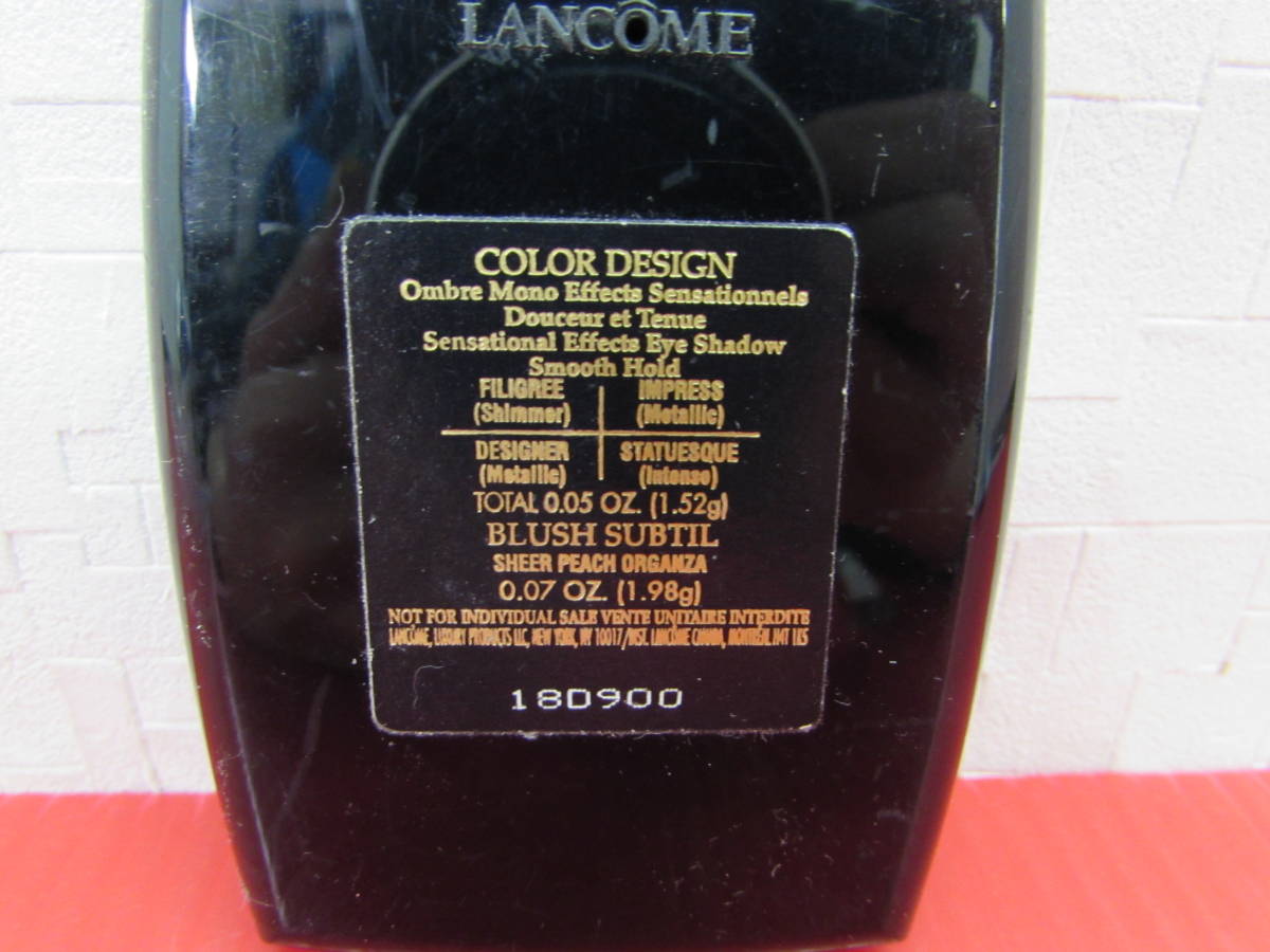 LANCOME ランコム COLOR DESIGN カラーデザイン 4色 1.52g アイシャドウ / BLUSH SUBTIL 1.98ｇ チーク / パレット コスメ _画像7