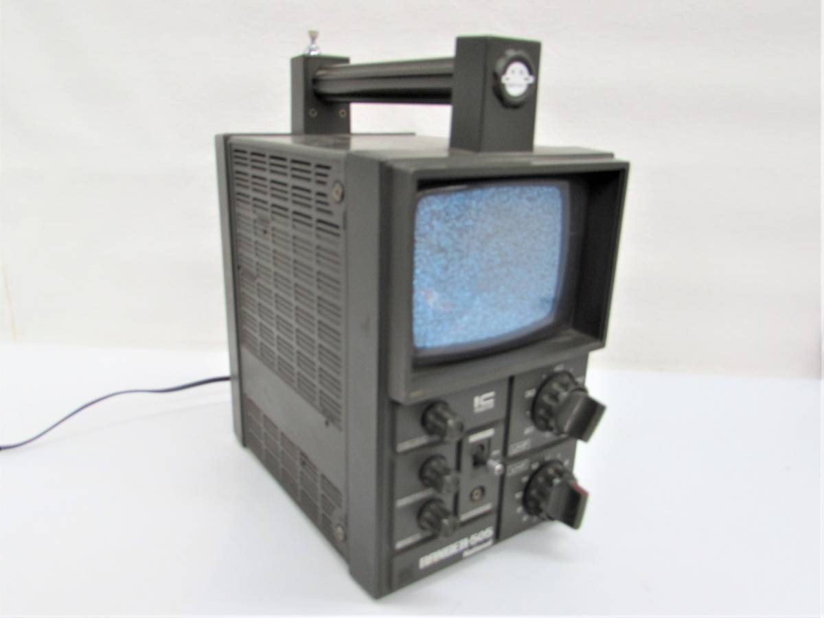 白黒テレビ ナショナル Ｎational RENGER-505 TR-505A トランジスターテレビ 1974年製 通電OK 昭和レトロ アンティーク の画像1