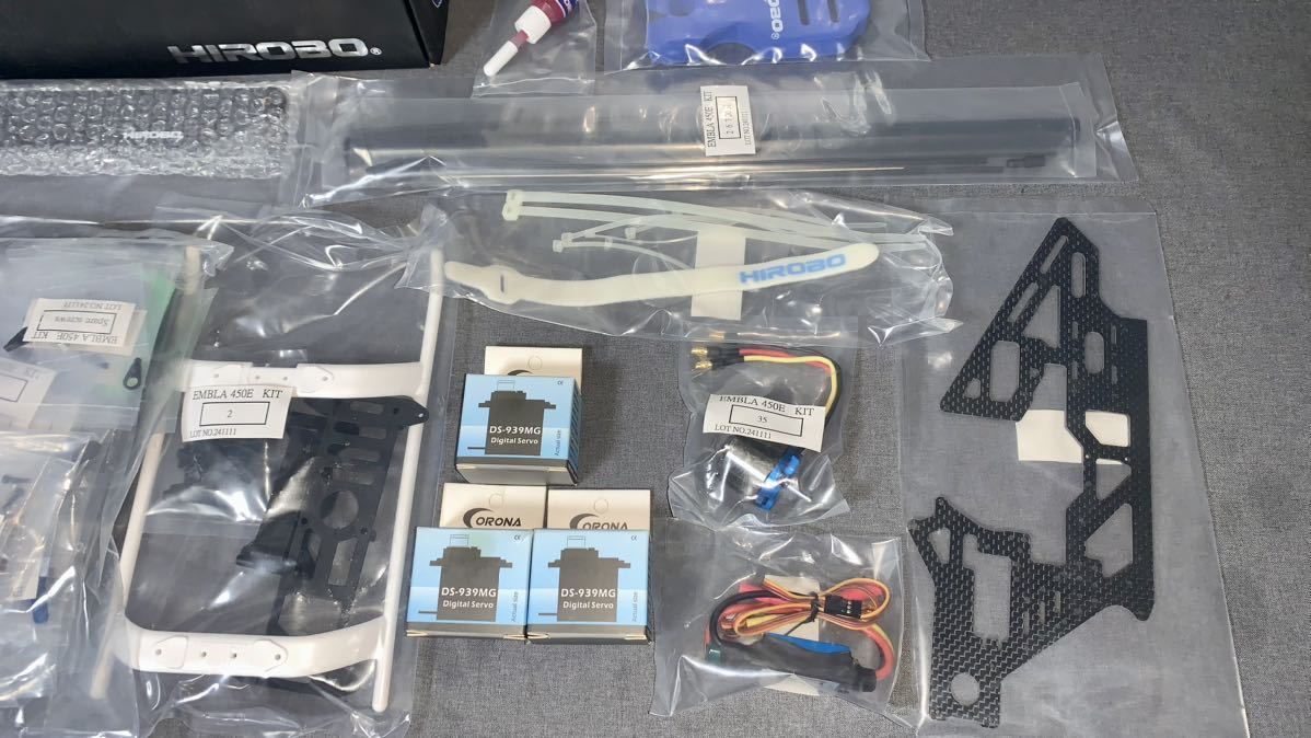 ヒロボー Embla 450E エンブラ450E モーター、アンプ付き HIROBO ヒロボー Embla 450E エンブラ450E モーター、アンプ付き HIROBO