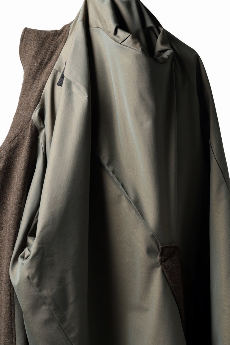 COLINA MAC COAT / BRITISH SUFFOLK TWEED (BROWN) コリーナ
