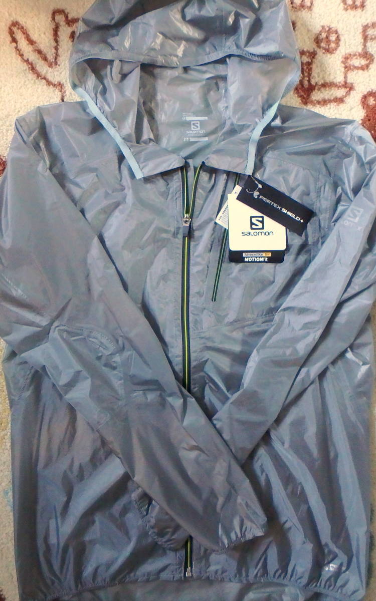 бесплатная доставка! Высокий промежуток Salomon Trail Runge JP C168 Shell Jacket Men's Size xl Size