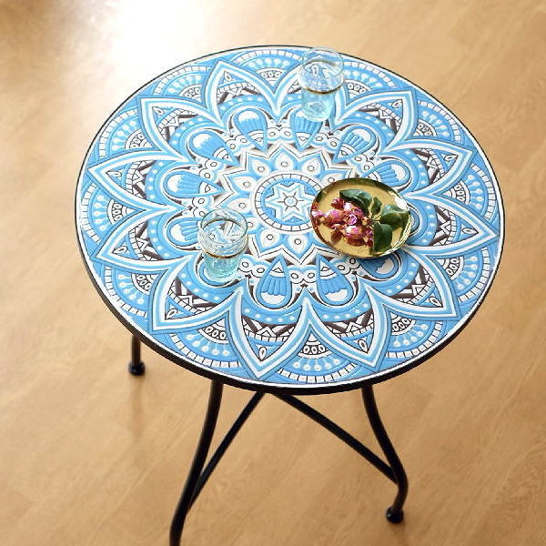  garden table tile stylish iron round shape round garden circle table folding iron . tile. garden table blue paris