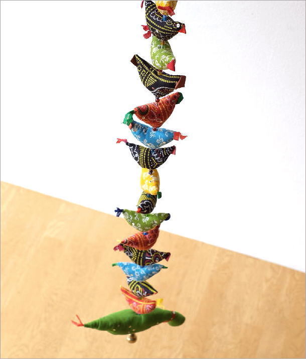 鳥 バード ベル おしゃれ オーナメント ガーランド 壁飾り 吊り下げ カラフル オブジェ かわいい 鳥雑貨 30バードのデコオーナメント_画像3