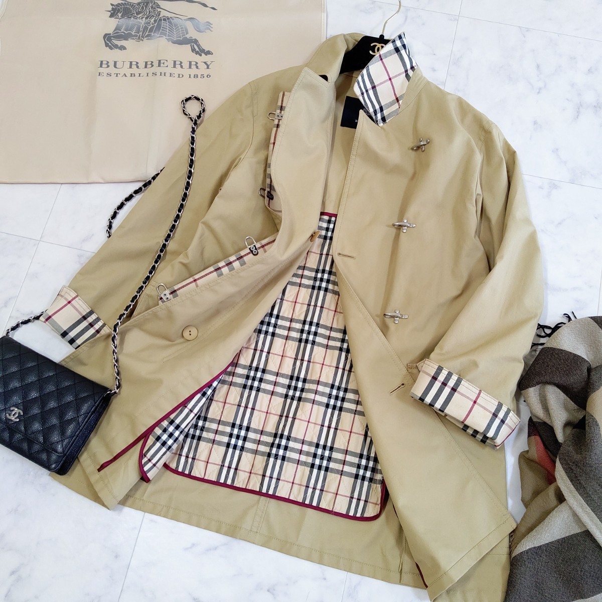 Yahoo!オークション - 大きいサイズ 美品 BURBERRY バーバリーロンドン 